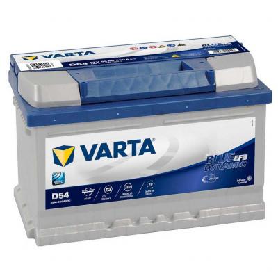 Varta Blue Dynamic EFB D54 565500065D842 akkumulátor, 12V 65Ah 650A J+EU, alacsony